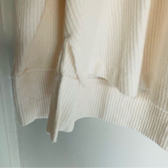 ANTHROPOLOGIE NWT Daily Practice Big Sky Boatneck Pullover Ivory Size XL - Picture 8 of 16